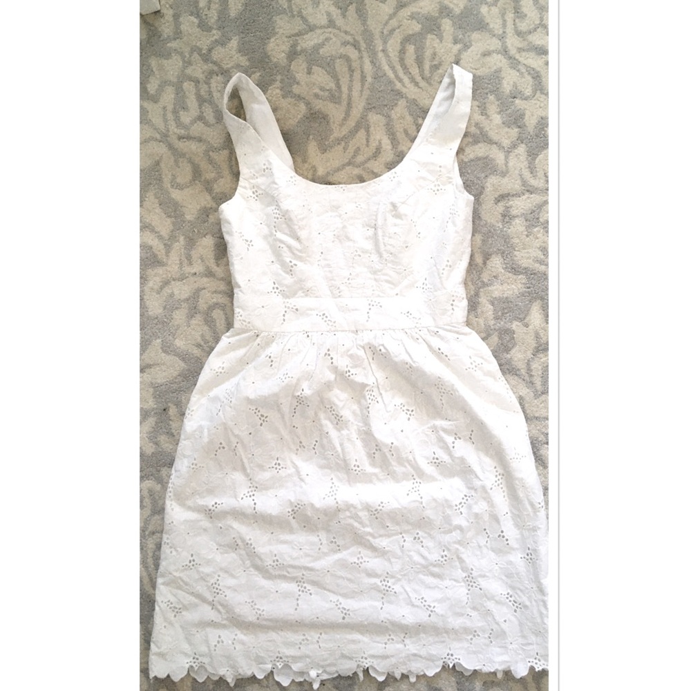 Shoshanna white Cotton dress